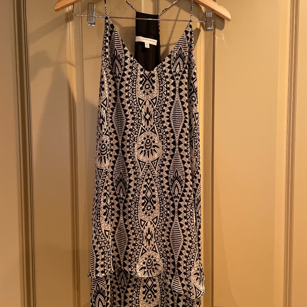 Lavender Brown Razor Back Dress